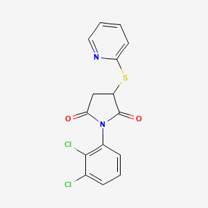 1-(2,3-dichlorophenyl)-3-(2-pyridinylthio)-2,5-pyrrolidinedione