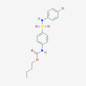 molecular formula C17H19BrN2O4S B398835 Butyl 4-[(4-bromoanilino)sulfonyl]phenylcarbamate 