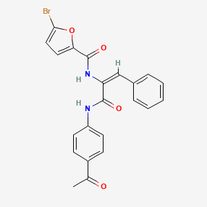 N-(1-{[(4-acetylphenyl)amino]carbonyl}-2-phenylvinyl)-5-bromo-2-furamide