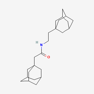 molecular formula C24H37NO B3988367 2-(1-adamantyl)-N-[2-(1-adamantyl)ethyl]acetamide 