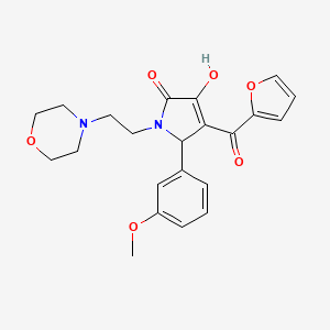 4-(2-furoyl)-3-hydroxy-5-(3-methoxyphenyl)-1-[2-(4-morpholinyl)ethyl]-1,5-dihydro-2H-pyrrol-2-one