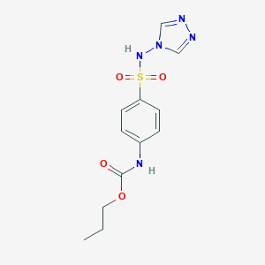 propyl 4-[(4H-1,2,4-triazol-4-ylamino)sulfonyl]phenylcarbamate