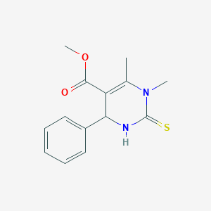 methyl 1,6-dimethyl-4-phenyl-2-thioxo-1,2,3,4-tetrahydro-5-pyrimidinecarboxylate