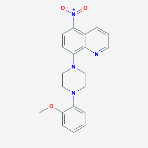 8-[4-(2-methoxyphenyl)-1-piperazinyl]-5-nitroquinoline