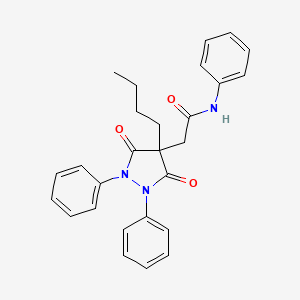 2-(4-butyl-3,5-dioxo-1,2-diphenyl-4-pyrazolidinyl)-N-phenylacetamide