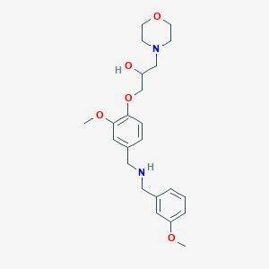 1-(2-methoxy-4-{[(3-methoxybenzyl)amino]methyl}phenoxy)-3-(4-morpholinyl)-2-propanol