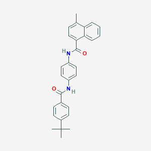 N-{4-[(4-tert-butylbenzoyl)amino]phenyl}-4-methyl-1-naphthamide