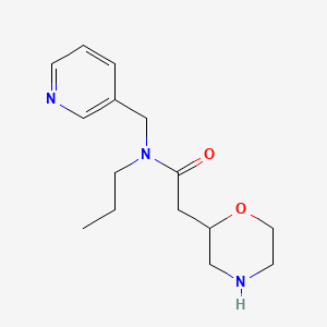 molecular formula C15H23N3O2 B3988674 2-(2-morpholinyl)-N-propyl-N-(3-pyridinylmethyl)acetamide dihydrochloride 