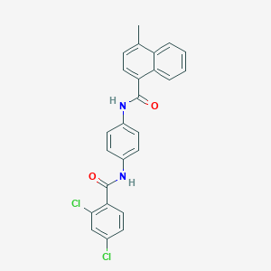 N-{4-[(2,4-dichlorobenzoyl)amino]phenyl}-4-methyl-1-naphthamide