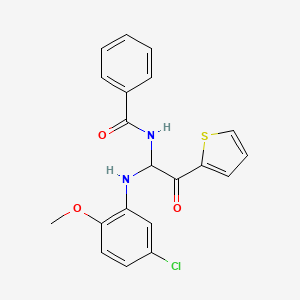 N-[1-[(5-chloro-2-methoxyphenyl)amino]-2-oxo-2-(2-thienyl)ethyl]benzamide