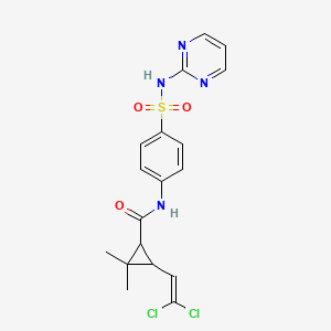 3-(2,2-dichlorovinyl)-2,2-dimethyl-N-{4-[(2-pyrimidinylamino)sulfonyl]phenyl}cyclopropanecarboxamide