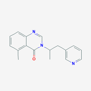 molecular formula C17H17N3O B3988786 5-methyl-3-(1-methyl-2-pyridin-3-ylethyl)quinazolin-4(3H)-one 