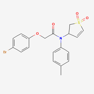 molecular formula C19H18BrNO4S B3988801 2-(4-bromophenoxy)-N-(1,1-dioxido-2,3-dihydro-3-thienyl)-N-(4-methylphenyl)acetamide 