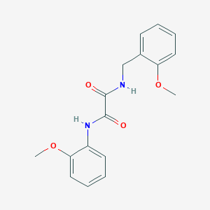 molecular formula C17H18N2O4 B3988859 N-(2-methoxybenzyl)-N'-(2-methoxyphenyl)ethanediamide 