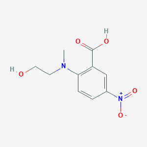 2-[(2-hydroxyethyl)(methyl)amino]-5-nitrobenzoic acid