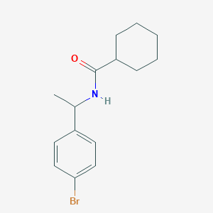 molecular formula C15H20BrNO B3988895 N-[1-(4-bromophenyl)ethyl]cyclohexanecarboxamide 