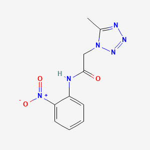 molecular formula C10H10N6O3 B3988906 2-(5-methyl-1H-tetrazol-1-yl)-N-(2-nitrophenyl)acetamide 