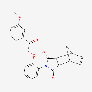 4-{2-[2-(3-methoxyphenyl)-2-oxoethoxy]phenyl}-4-azatricyclo[5.2.1.0~2,6~]dec-8-ene-3,5-dione