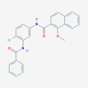 N-[3-(benzoylamino)-4-chlorophenyl]-1-methoxy-2-naphthamide