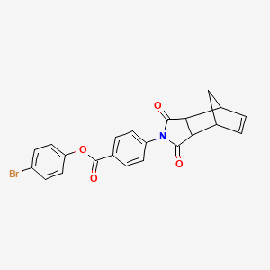 4-bromophenyl 4-(3,5-dioxo-4-azatricyclo[5.2.1.0~2,6~]dec-8-en-4-yl)benzoate