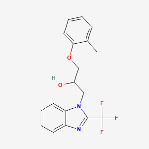 1-(2-methylphenoxy)-3-[2-(trifluoromethyl)-1H-benzimidazol-1-yl]-2-propanol