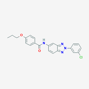 N-[2-(3-chlorophenyl)-2H-1,2,3-benzotriazol-5-yl]-4-propoxybenzamide