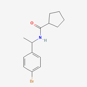 N-[1-(4-bromophenyl)ethyl]cyclopentanecarboxamide