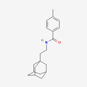 molecular formula C20H27NO B3989039 N-[2-(1-adamantyl)ethyl]-4-methylbenzamide 