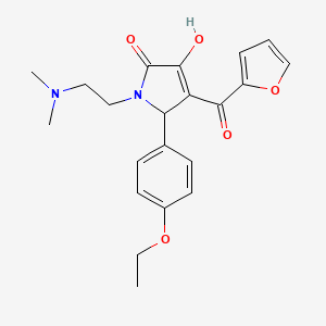 1-[2-(dimethylamino)ethyl]-5-(4-ethoxyphenyl)-4-(2-furoyl)-3-hydroxy-1,5-dihydro-2H-pyrrol-2-one