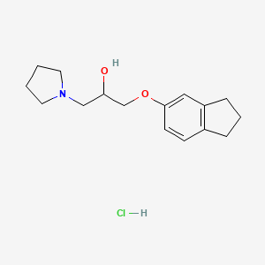 1-(2,3-dihydro-1H-inden-5-yloxy)-3-(1-pyrrolidinyl)-2-propanol hydrochloride