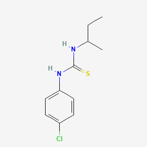 molecular formula C11H15ClN2S B3989074 N-(sec-butyl)-N'-(4-chlorophenyl)thiourea 