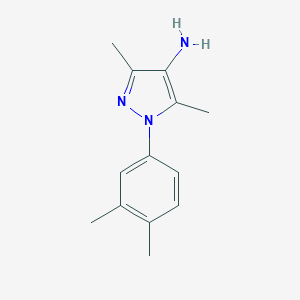 molecular formula C13H17N3 B398909 1-(3,4-dimethylphenyl)-3,5-dimethyl-1H-pyrazol-4-ylamine 