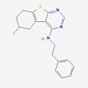 6-methyl-N-(2-phenylethyl)-5,6,7,8-tetrahydro[1]benzothieno[2,3-d]pyrimidin-4-amine