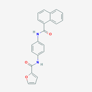 molecular formula C22H16N2O3 B398910 N-[4-(1-naphthoylamino)phenyl]-2-furamide 