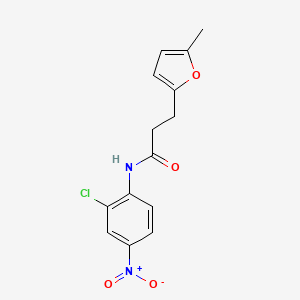 N-(2-chloro-4-nitrophenyl)-3-(5-methyl-2-furyl)propanamide