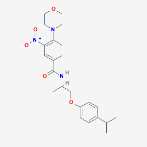 N-[2-(4-isopropylphenoxy)-1-methylethyl]-4-(4-morpholinyl)-3-nitrobenzamide