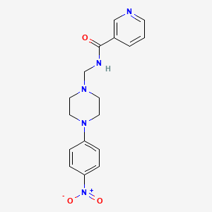 N-{[4-(4-nitrophenyl)-1-piperazinyl]methyl}nicotinamide