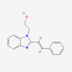 2-{2-[(E)-2-phenylvinyl]-1H-benzimidazol-1-yl}ethanol