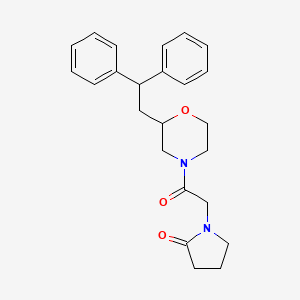 1-{2-[2-(2,2-diphenylethyl)-4-morpholinyl]-2-oxoethyl}-2-pyrrolidinone