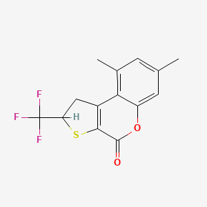 7,9-dimethyl-2-(trifluoromethyl)-1,2-dihydro-4H-thieno[2,3-c]chromen-4-one