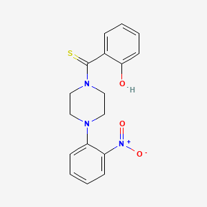 (2-Hydroxyphenyl)-[4-(2-nitrophenyl)piperazin-1-yl]methanethione