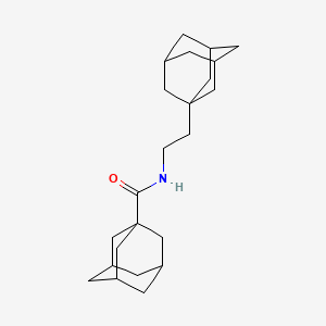 molecular formula C23H35NO B3989278 N-[2-(1-adamantyl)ethyl]-1-adamantanecarboxamide 