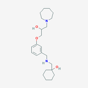 1-[({3-[3-(1-azepanyl)-2-hydroxypropoxy]benzyl}amino)methyl]cyclohexanol