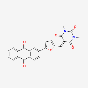 5-{[5-(9,10-dioxo-9,10-dihydro-2-anthracenyl)-2-furyl]methylene}-1,3-dimethyl-2,4,6(1H,3H,5H)-pyrimidinetrione