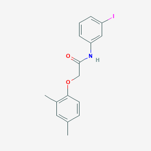 molecular formula C16H16INO2 B398939 2-(2,4-dimethylphenoxy)-N-(3-iodophenyl)acetamide 