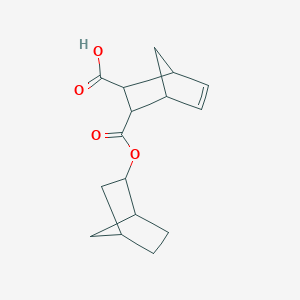 molecular formula C16H20O4 B3989402 3-[(bicyclo[2.2.1]hept-2-yloxy)carbonyl]bicyclo[2.2.1]hept-5-ene-2-carboxylic acid 