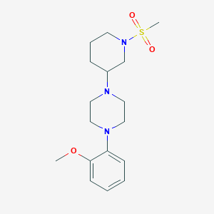 molecular formula C17H27N3O3S B3989444 1-(2-methoxyphenyl)-4-[1-(methylsulfonyl)-3-piperidinyl]piperazine 