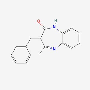 molecular formula C17H16N2O B3989489 3-benzyl-4-methyl-1,3-dihydro-2H-1,5-benzodiazepin-2-one 