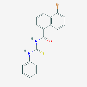 5-bromo-N-(phenylcarbamothioyl)naphthalene-1-carboxamide