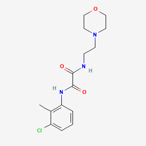 molecular formula C15H20ClN3O3 B3989586 N-(3-chloro-2-methylphenyl)-N'-[2-(4-morpholinyl)ethyl]ethanediamide 